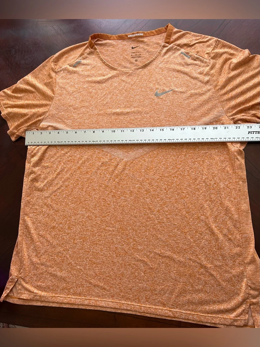 Nike Men’s Orange Heather Short Sleeve Performance Tee size XL